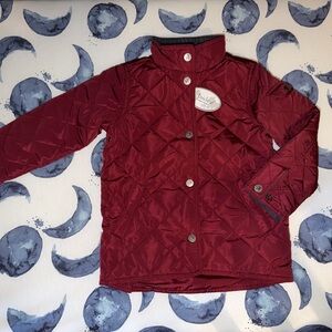 Joules Kids Maroon Quilted Puffer Jacket